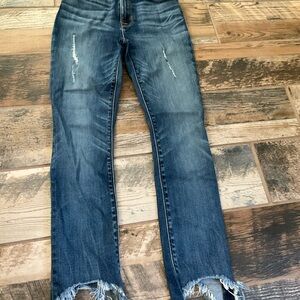 Hudson Jeans Dark Blue Straight Skinny Leg Denim 25